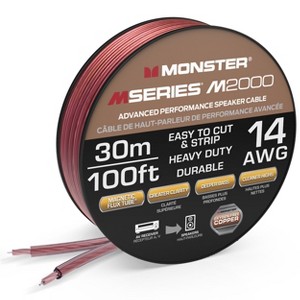 Monster M-Series Speaker Wire: Advanced Performance Speaker Cable Spool with Oxygen-Free Copper Speaker Wire Construction - 1 of 4