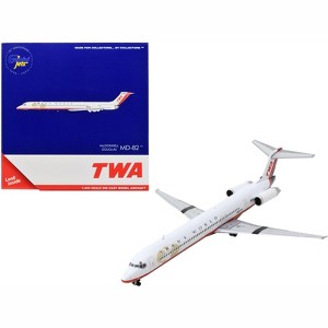 McDonnell Douglas MD-82 Commercial Aircraft "Trans World Airlines" White w/Red 1/400 Diecast Model Airplane by GeminiJets - 1 of 3