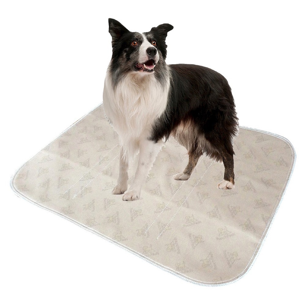 PoochPad Reusable Potty Pad for Dogs - Beige - L: Odor Control, Unscented, All Ages, Absorbs and Locks in Wetness