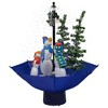 Northlight 30" Lighted Musical Snowing Snowman Family in Umbrella Base Christmas Decoration - 3 of 4