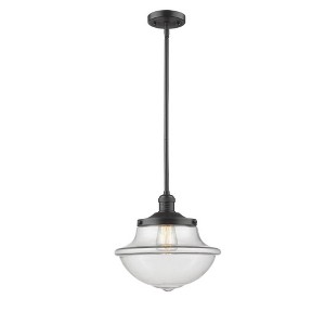 Oxford - 1 Light Stem Hung Mini Pendant In Traditional Style-11.5 Inches Tall and 11.75 Inches Wide - 1 of 1