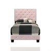 NicBex All Size Charming Platform Bed with Upholstered Headboard & Beaded Decoration,Bed Frame No Box Spring Needed - 3 of 4