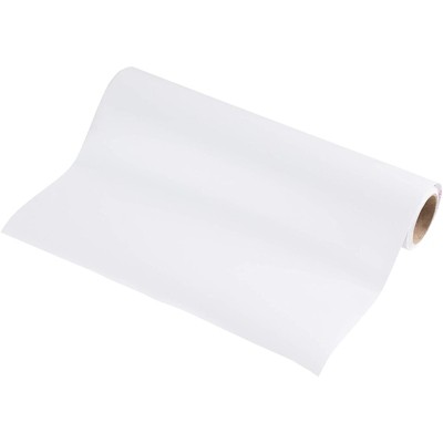 Juvale Permanent Vinyl Roll, Adhesive for Arts and Crafts, White (12 In x 14.8 Ft)