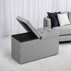 30" Storage Ottoman Bench, Ottoman with Storage, Ottoman Bench, Hold up to 660lb for Living Room - 4 of 4