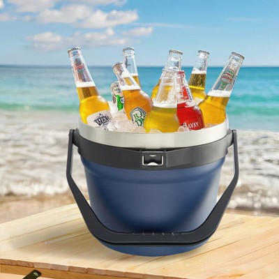 Hyleory 7L Stylish Ice Bucket Set with Lid, Tong, and Scoop