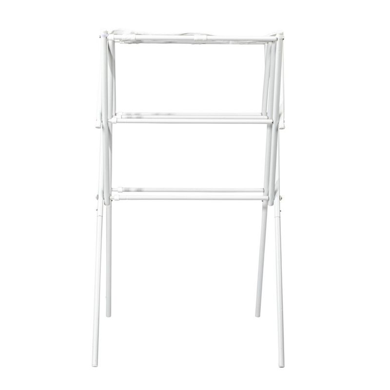Household Essentials Clothes Drying Rack, Foldable, Expandable and Collapsible Laundry Drying Rack White, 5 of 8