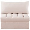 Meridian Furniture,Jacob Velvet Armless - 3 of 4