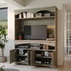 FUFU&GAGA Farmhouse TV Stand with Hutch,Multi-Shelf Entertainment Center,Display Bookcase,Cable Management & Storage Cabinets for Living Room - 3 of 4