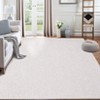 Washable Chenille Modern Solid Non Slip Throw Carpet Indoor Low Pile Contemporary Runner Rug Dark Grey 2 x 6(ft) - 2 of 4