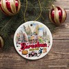 Illustrated Barcelona Landmarks Ceramic Ornament, Spain Travel Souvenir and Christmas Gift| OrnamentallyYou - 4 of 4
