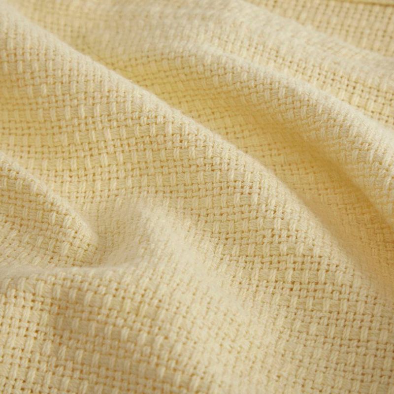 Freshspun Basketweave Cotton Bed Blanket, 5 of 8