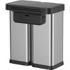 COZONY Dual Compartment Step Trash Can, 16 Gallon Stainless Steel Waste and Recycling Bin with Soft Close Lid for Kitchen Office Use - 4 of 4