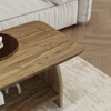 Okak Mid Century Wooden 2-Tier Storage Coffee Table with Open Shelf,Modern Design Center Table for Living Room,Bedroom - 4 of 4