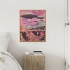 Amanti Art UFOs Canyon Landing by Samantha Hearn Canvas Wall Art Print Framed - 4 of 4