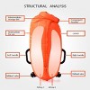 Naturehike 28L Dry Bag High Visible Safety Swim Buoy - Ultralight Dry Bag for Open Water Swimming Kayaking Snorkeling Diving Fishing - 4 of 4