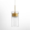 kaisite Sculptural Glass Pendant Light for Kitchen Island, Modern Gold Statement Fixture - 3 of 4