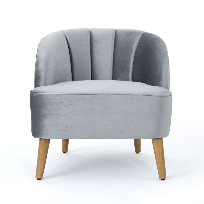 Amaia Modern New Velvet Club Chair - Christopher Knight Home, 1 of 10