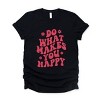 Simply Sage Market Makes You Happy Flowers Short Sleeve Tee - 2 of 4