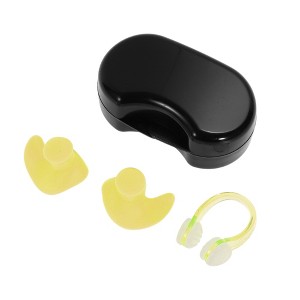 Unique Bargains Waterproof Ear Plugs Nose Clip 1 Set - 1 of 4