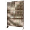 Okak Patio Privacy Screen with Diagonal Stripe Cutout, Outside Lattice Panels with Stand, Patio Privacy Panels for Backyard, Garden, Lawn - 4 of 4