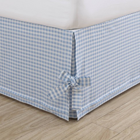 Blue 2024 bed skirt