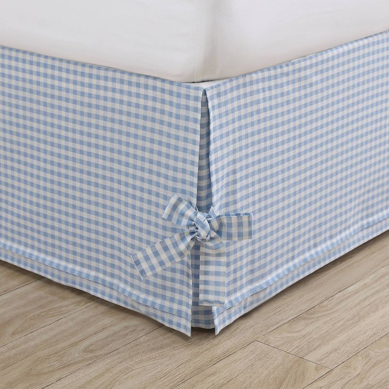 King Hedy Tailored Bedskirt Blue - Laura Ashley, 1 of 6