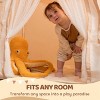 SYNCFUN Play Tent for Kids, Indoor & Outdoor Tent with Blanket, LED Lights & Flags, Spacious 51*35*52 Inch Playhouse for Boys & Girls Toddlers Age 3-7 - 3 of 4