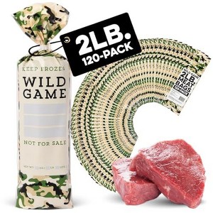 Impresa [120 Pack] 2lb Wild Game Bags for Freezer Storage - Meat Bags for Your Ground Meat Packaging System - Freezer Bags - 1 of 4