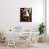 Stupell Industries Vintage Electric Guitar Music Notes Framed Floater Canvas Wall Art - 2 of 4