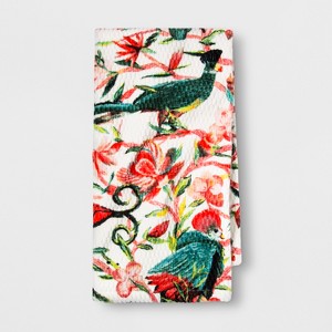 Floral/Bird Bath Towel - Opalhouse , White