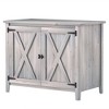 Outsunny Wood Outdoor Storage Cabinet, Compact Garden Shed Potting Shed with Shelf and Double Doors - image 4 of 4