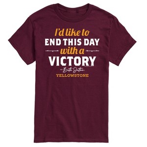 Men's - Yellowstone - I'd Like To End This Day With A Victory Short Sleeve Graphic T-Shirt - 1 of 4