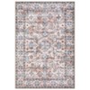 Washable Vintage Foral Rug Non Slip Low Pile Rug Soft Printed Throw Floor Cover Foldable Indoor Carpet for Living Room Bedroom Playroom Nursery - 4 of 4