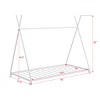 Accent Bed Frame Modern Triangle Structure with Decorative Beam for Kids Bedroom 41.3"W - 3irtyhousy - 4 of 4