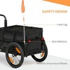 Resenkos Black Bicycle Cargo Trailer with Removable Storage Box, Bottom-Free Design - 4 of 4