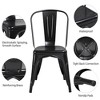 Yaheetech Pack of 4 Stackable Classic Metal Dining Chair for Indoor Outdoor - image 4 of 4