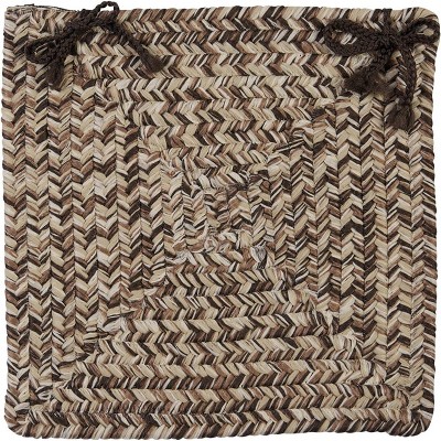 Colonial Mills CC99 Corsica Chair Pad, 15 by 15-Inch, Weathered Brown, 4-Pack