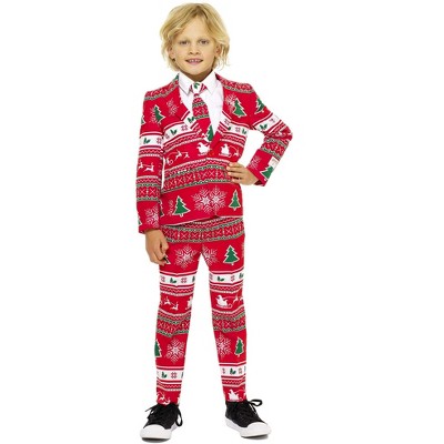 Opposuits Boys Christmas Suit - Winter Wonderland - Red - Size: 4 : Target