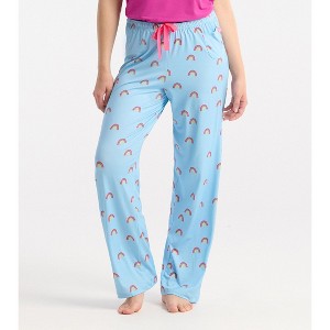 Women's Lucky Rainbow Polyknit Pajamas Pants - 1 of 4