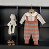 MyKids-USA Autumn Newborn Striped Overalls Combo Blouses Sets - 2 of 4