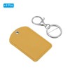 Unique Bargains PU Leather Keychain Fobs with Key Rings for DIY Crafts 4 Pcs - 3 of 4