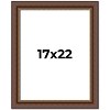 PosterPalooza | Traditional Brown Picture Frame - UV Acrylic, Foam Board Backing, Hanging Hardware - 2 of 4