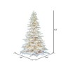 Vickerman Flocked White Spruce Artificial Christmas Tree - 3 of 4