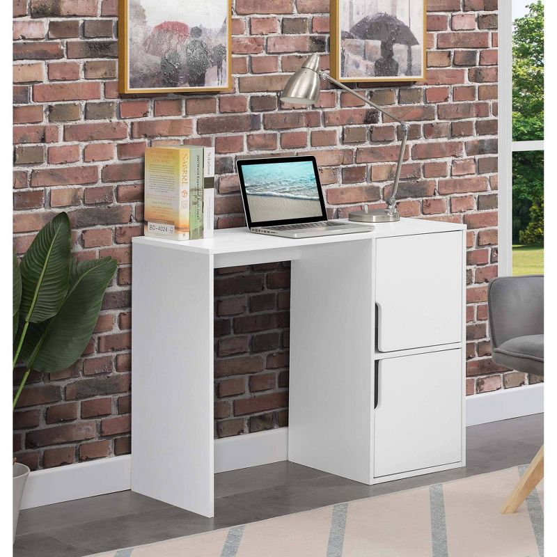 Designs2Go Student Desk with Storage Cabinets - Breighton Home, 3 of 9