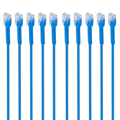 Intellinet Network Solutions® CAT-6 U/UTP FlexiBoot Slim Network Patch Cable, 10 Pack