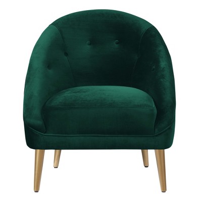 target green velvet chair