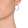 Guili Sterling Silver CZ Braided Hoop Earrings, An Elegant and Stylish Design That Adds a Classic Yet Modern Touch to Your Everyday Jewelry Style - 3 of 3