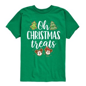 Boys' - Disney - Mickey and Minnie Oh Christmas Treats Short Sleeve Graphic T-Shirt - 1 of 4