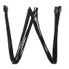 SilverStone Technology  EPS-8pin to EPS/ATX-4+4pin(550mm) Individually Sleeved Modular Cable Black - 2 of 4