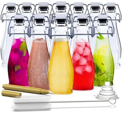 Nevlers Teardrop Airtight Swing Top Bottles - Glass 8.5oz (Pack of 12)